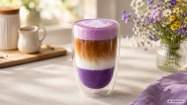 UBE LATTE: RECEPT NA FIALOVOU KÁVU A HIT Z FILIPÍN