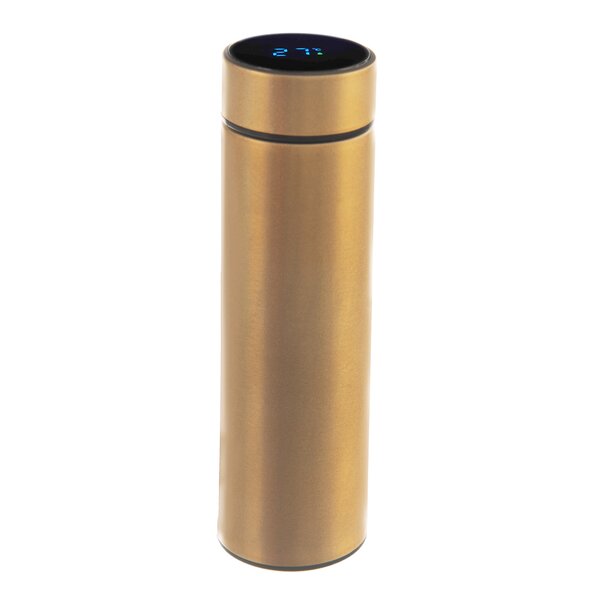 Termoska s teploměrem 0,45 l zlatá