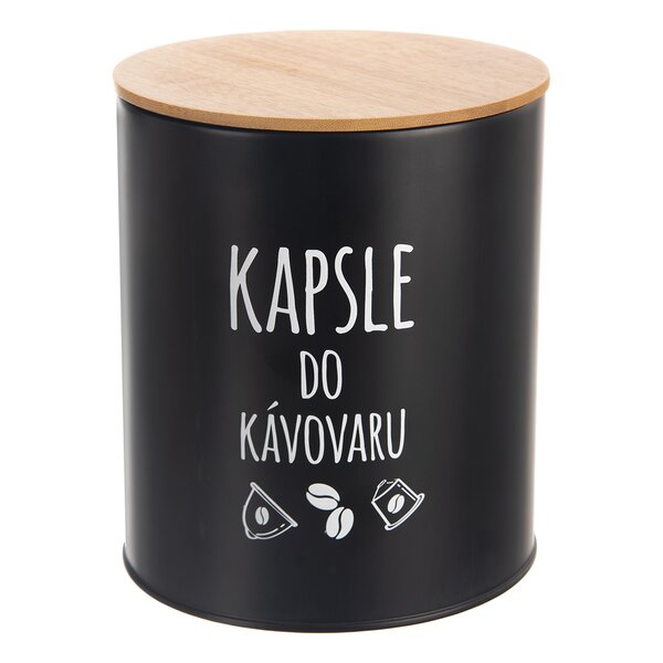 Dóza pr. 16 cm Kapsle BLACK