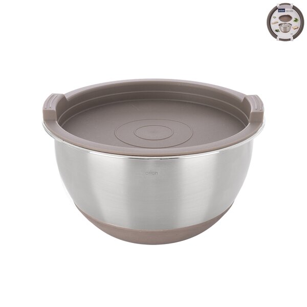 Miska s víčkem BEIGE pr. 15,7 cm