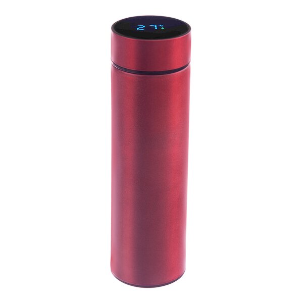 Termoska s teploměrem 0,45 l červená
