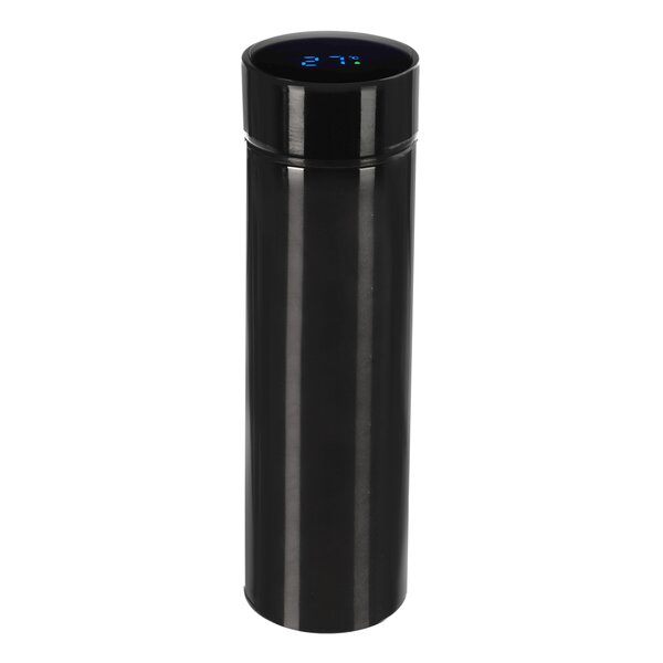 Termoska s teploměrem 0,45 l černá