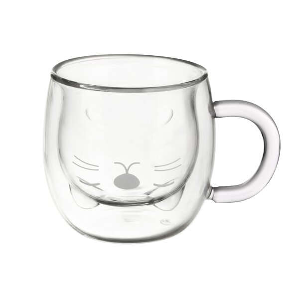 Dvoustěnný hrnek DOUBLE kočka 0,3 l