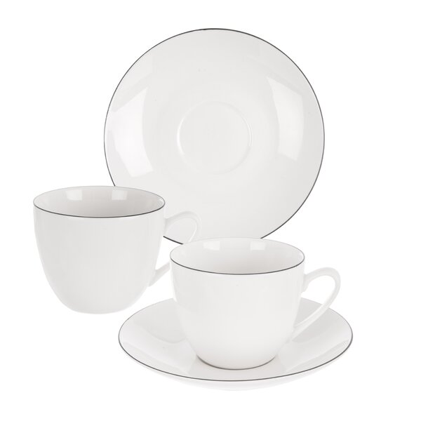 Hrnek s podšálkem Decora cappuccino 0,21 l 2 ks