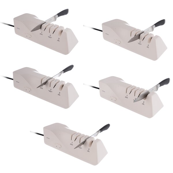 Elektrický a manuální ostřič nožů 3v1