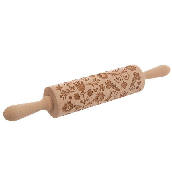 Váleček na těsto Kvítky d. 20 cm