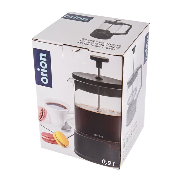 Konvička french press BLACK 0,9 l