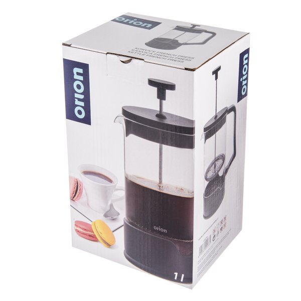 Konvička french press BLACK 1 l