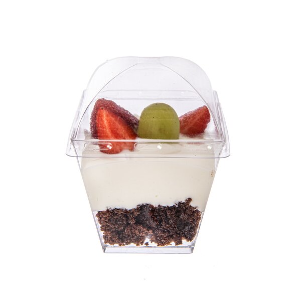 Pohárek s víčkem panna cotta 0,19 l 6 ks