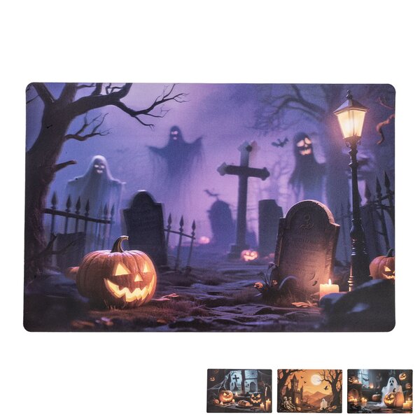 Plastic placemat Halloween 42x28 cm mix