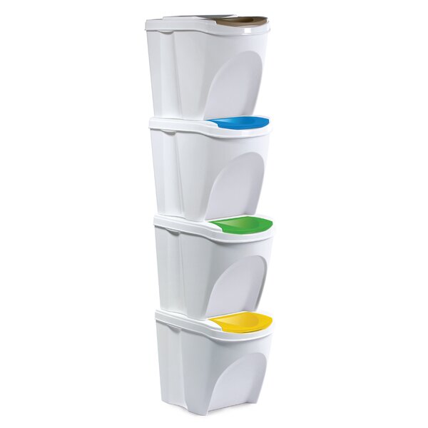 Odpadkový koš na tříděný odpad Sort 4x21 l