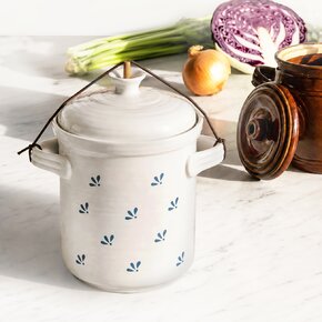 Nakládací hrnec na zeleninu MODROBÍLÁ 2,8 l