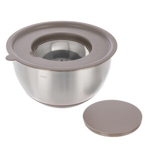 Šlehací mísa s víkem BEIGE pr. 25,7 cm