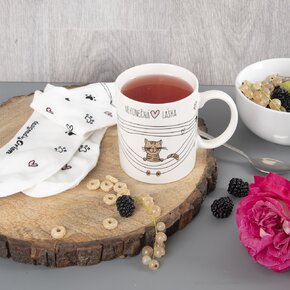 Hrnek s ponožkami NEKONEČNÁ LÁSKA 0,35 l kočka