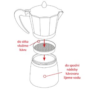 Moka konvička 0,13 l