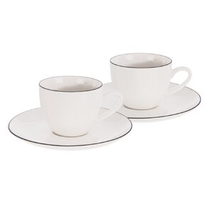 Hrnek s podšálkem Decora espresso 0,1 l 2 ks