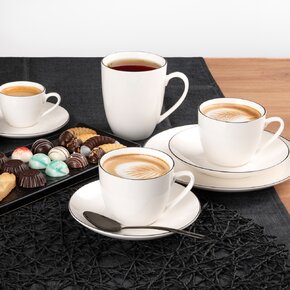 Hrnek s podšálkem Decora cappuccino 0,21 l 2 ks
