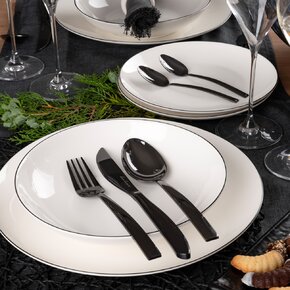 Jídelní příbory BLACK Luxure 24 dílů