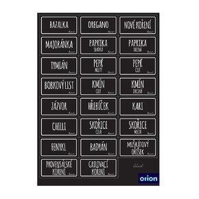 Samolepky na dózy BLACK 