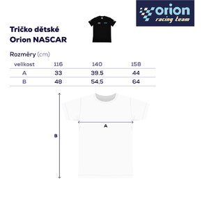 Tričko dětské Orion NASCAR vel. 116